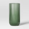 3pc Vase Set Ribbed Glass Green - Room Essentials™ - image 3 of 4