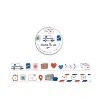 Illustrated Masking Tape by Ramus & Co - 3ct Rolls, "Pen Pals" - 2 of 2
