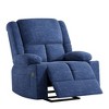 MAYEERTY Blue Power Lift Recliner Chair - With Massage, Heat, USB Ports & Cup Holders for Senior Comfort - 4 of 4