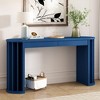 Bella Depot Farmhouse 59" Entryway Table, Curved Sofa Table for Entrance, Hallway, Living Room - 2 of 4