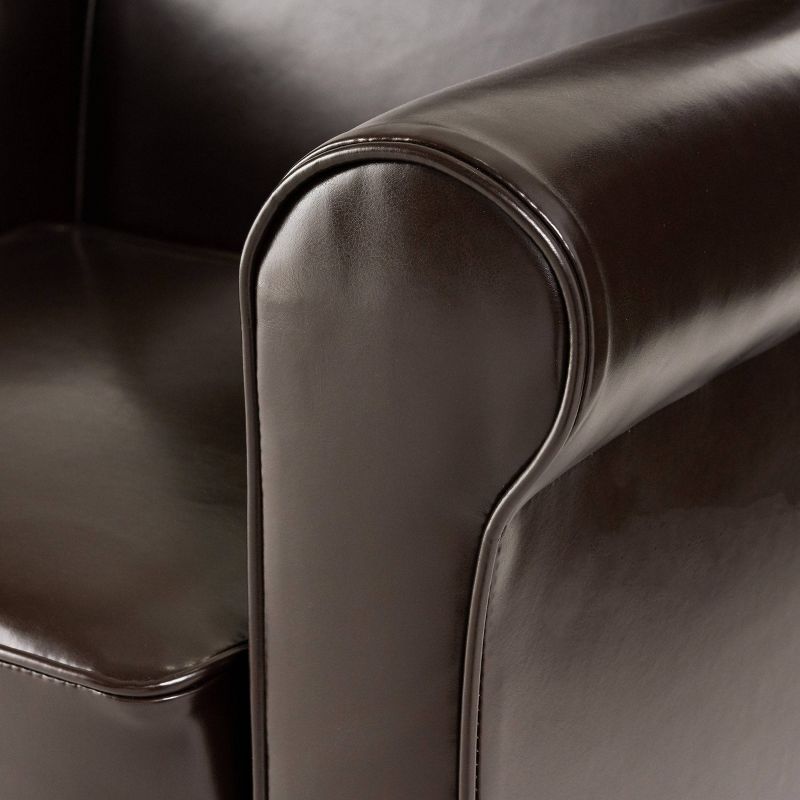 Freemont Bonded Leather Club Chair - Christopher Knight Home, 6 of 9