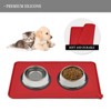 Kumasinova 22" x 14" Waterproof Pet Feeding Mat for Cat Dog Water Bowl with BPA Free Dogs Cats Food Mats Prevent Spill - 3 of 4