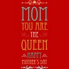 Men's Design By Humans Mother's Day Mom Queen By tmsarts Tank Top - 2 of 2