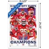 Trends International NFL Kansas City Chiefs - Super Bowl LVIII Champions Framed Wall Poster Prints - 3 of 4