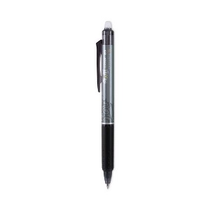 Pilot FriXion Clicker Erasable Gel Pen, Retractable, Extra-Fine 0.5 mm, Black Ink, Black Barrel, Dozen - 1 of 4