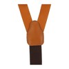CTM Men's Coated Leather Button-End Y-Back Suspender with Bachelor Buttons - 4 of 4