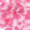 Unique Bargains Wedding Party Decoration Silk Artificial Flower Rose Petals Pink/White 3000 Pcs - 4 of 4