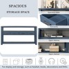 NicBex 4 Drawers Console Table with 2 Shelves,Entryway Table with Vintage Style Handles,Modern Couch Table for Living Room,Navy Blue - 4 of 4