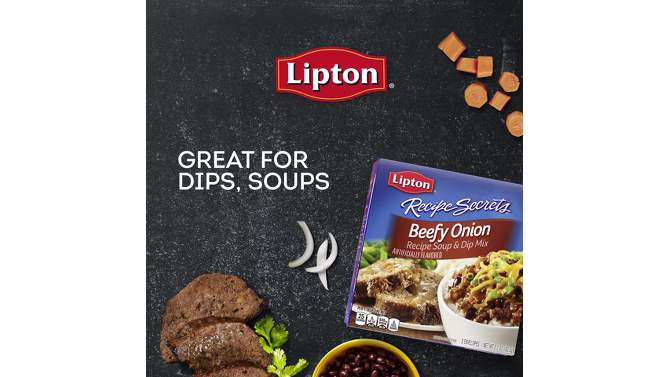 Lipton Recipe Secrets Beefy Onion Soup &#38; Dip Mix - 2.2oz/2pk, 2 of 9, play video