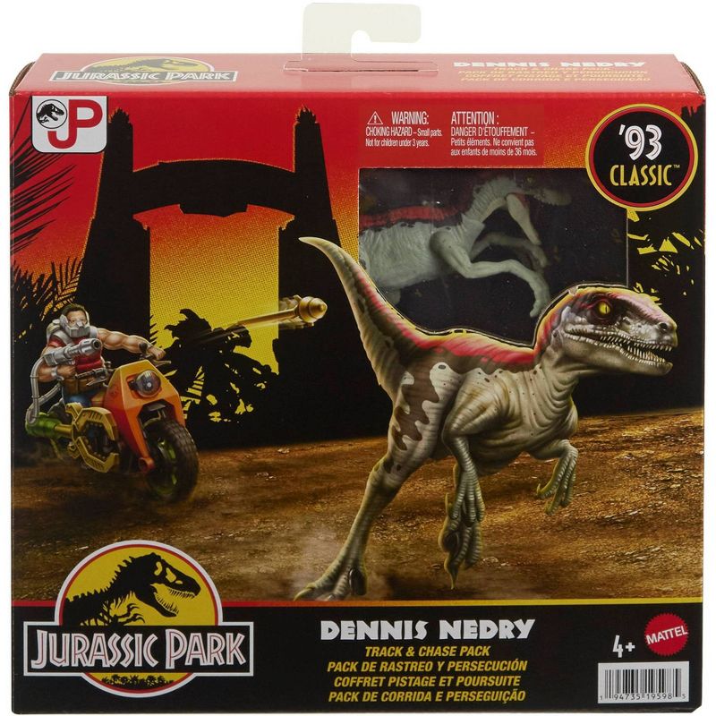 Jurassic World Dennis Nedry &#39;93 Classic Collection Track and Chase Pack, 2 of 7