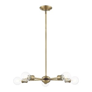 Livex Lighting Lansdale 5 - Light Chandelier in  Antique Brass/Bronze - 1 of 4