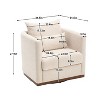 Swivel Accent Chair, Upholstered Comfy Swivel Couch, Swivel Barrel Chair, Single Sofa Armchair - 2 of 4