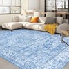 Large Machine Washable Rugs Vintage Oriental Printed Accent Carpet With Non-Slip Backing Ultra-Thin Stain-Resistant Rug for Living Room Bedroom - 3 of 4