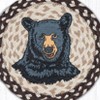 Earth Rugs Bear Printed Round Jute Trivet – 10" Rustic Accent with Heat-Resistant Eco-Friendly Braided Natural Design - 3 of 3