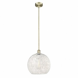 White Mouchette - 1 Light Stem Hung Pendant In Modern Style-16.13 Inches Tall and 13.75 Inches Wide - 1 of 1