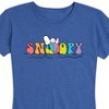 Women's - Peanuts - Snoopy Beach Ball Short Sleeve Graphic T-Shirt - 2 of 4