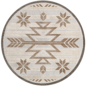 Unique Loom    Outdoor Modern Albuquerque Area Rug - 1 of 4