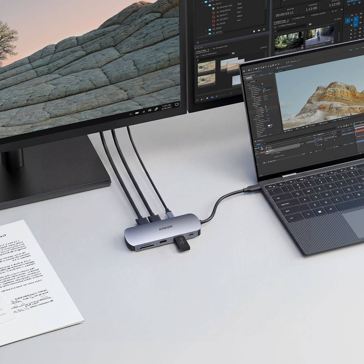 Anker 7 in 1 USB-C Hub 1 USB-C 2 USB-A 2 HD - thumbnail 5