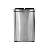 Alpine Industries Stainless Steel 2-Compartment Trash Can with Open Lid 10.5-Gallon 2/Pack - 3 of 4