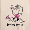 Women's - Peanuts - Feeling Pretty Sally Lightweight French Terry Wide Neck Long Sleeve Shirt - 2 of 4
