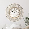 VIP Bamboo 39.5 in. Brown Oldtown Clock with Grid - 2 of 4