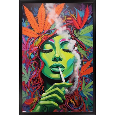 Trends International Ray Heere - Marijuana Popart 2 Framed Wall Poster Prints