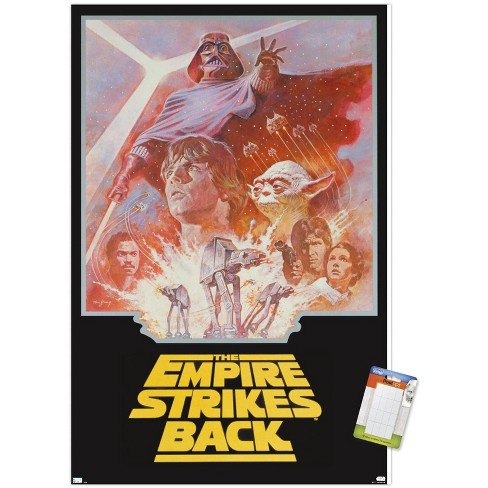 24X36 Star Wars - V One Sheet Framed Poster Trends International