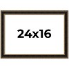 PosterPalooza | Ornate Brown Picture Frame - UV Acrylic, Backing Board, Hanging Hardware Included - 2 of 4