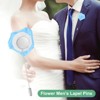 Unique Bargains Ribbon Alloy Multipurpose Use Durable Flower Lapel Pin 3.5 x 1.38 Inch  24 Pcs - 4 of 4