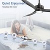 Airsurfer 52 Inch Ceiling Fans With Lights, Outdoor Ceiling Fans For Patios Waterproof , Ceiling Fans For Indoor Exterior Porch Commercial - 4 of 4