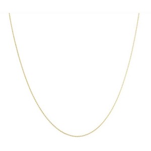 Pompeii3 14k Yellow Gold 0.7 millimeters Cable Necklace (18 inches) - 1 of 4