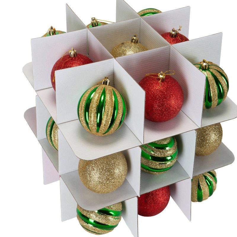 Ornament Storage Organizer Holds 27 4in Ornaments Red- Simplify, 4 of 5