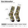 Dogs Cats Floral Sunflower Women Printed Crew Socks Funny Funky Socks Soft Polyester Novelty Gifts for Artists Men - 2 of 4