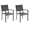 Sonkuki Outdoor Stacking Dining Chairs with breathable textile fabric - 2 of 4
