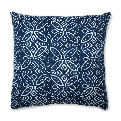 25" Merida Indigo Floor Pillow Blue - Pillow Perfect