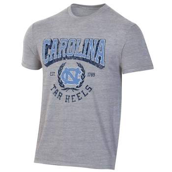 NCAA North Carolina Tar Heels Men's Gray Triblend T-Shirt