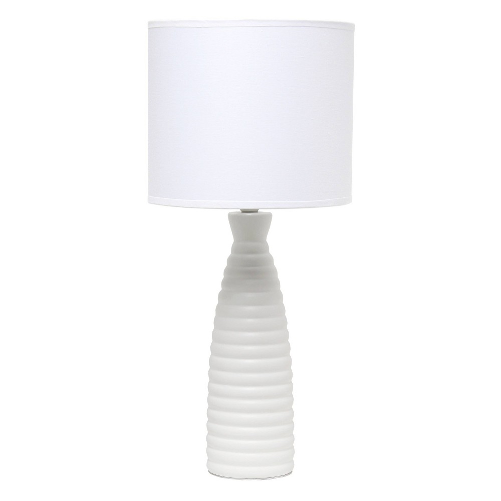 Photos - Floodlight / Garden Lamps Alsace Bottle Table Lamp Off-White - Simple Designs
