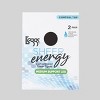 L'eggs Sheer Energy Women's Control Top 2pk Pantyhose - Black Xl