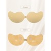 INSPIRE CHIC Women's Reusable Strapless Push-up Invisible Breathable Sticky Adhesive Bras for Backless Dress - 3 of 4