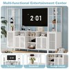 Entertainment Center with Bookshelves, Farmhouse TV Stand for 70 Inch TVs - 4 of 4