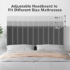 Queen Size Bed Frame, Upholstered Platform Bed Frame with Adjustable Headboard, No Box Spring Needed/Easy Assembly, Strong Weight Capacity - 4 of 4