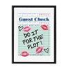 Kate & Laurel All Things Decor 18"x24" Do It For The Plot Guest Check Framed Canvas by Alli Standefer Black - 2 of 4