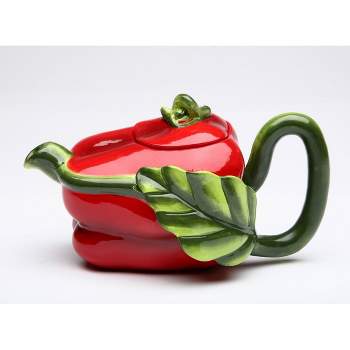 Kevins Gift Shoppe Ceramic Red Pepper Teapot