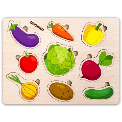 QUOKKA Wooden Puzzles for Toddlers 1-2
