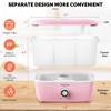 TASALON Hot Towel Steamer for Facials,  Portable Towel Machine Fits 16 Mini Towels - Pink - 2 of 4