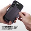 VENA vCommuteX Wallet Case for Apple iPhone 15 Pro Max, Detachable Leather Cover Card Slot Holder with Kickstand - 4 of 4