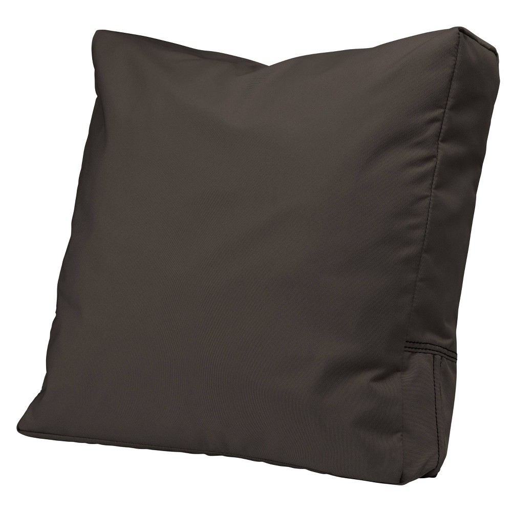 Photos - Pillow 21" x 20" Ravenna Water-Resistant Patio Lounge Chair/Loveseat Back Cushion Espresso - Classic Accessories