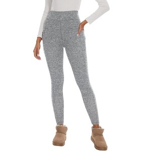 Clearlove Women Fleece Lined Leggings High Waisted Warm Thermal Winter Thick Yoga Pants - 1 of 4