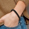Chisel Stainless Steel Brushed Black Agate Black Nylon Adjustable Bracelet 6.5" to 9.5" - 3 of 3