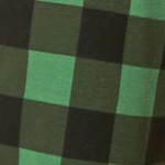 plaid black & green